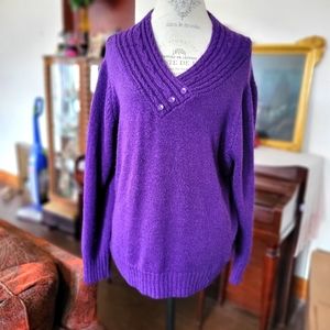 CJ Banks purple sweater